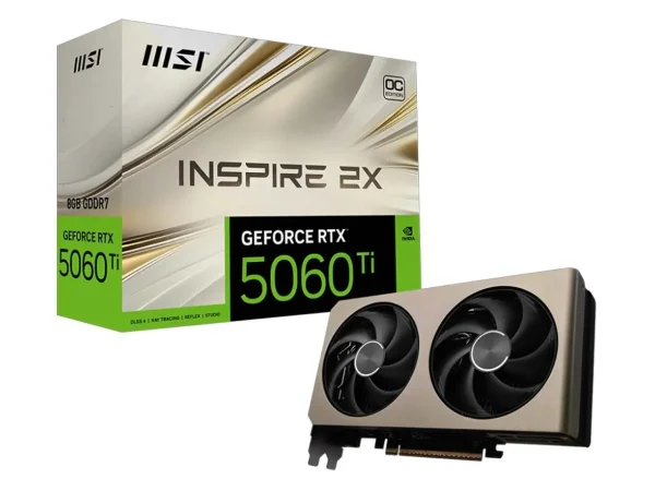 کارت گرافیک MSI GeForce RTX 5060 Ti 8G INSPIRE 2X OC 8GB GDDR7